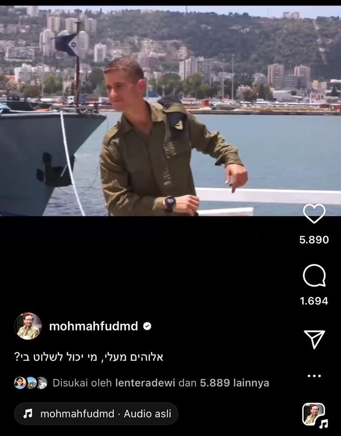 Instagram Mahfud Md dihack