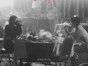Kemunculan V BTS di Poster Comeback Love wins IU