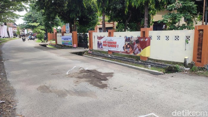 Lokasi kecelakaan di Jalan Bangetayu, Semarang, pagi ini, Selasa (16/1/2024).