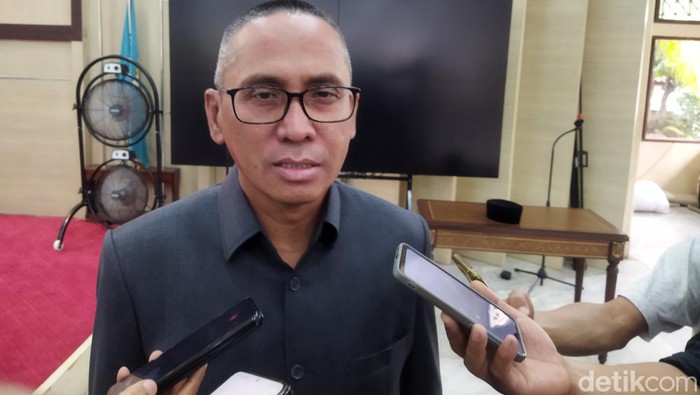 (Kepala DPUPR Kabupaten Pandeglang Asep Rahmat. Dok Aris Rivaldo/detikcom).