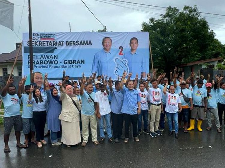 Papua Barat Daya Targetkan Menang Mutlak Prabowo-Gibran