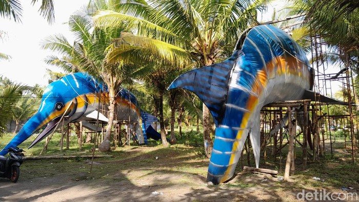 Patung ikan marlin seharga Rp 1,8 miliar di Pangandaran