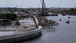 Potret Tanggul Laut Sepanjang 1.664 Meter di Pantai Dadap Tangerang