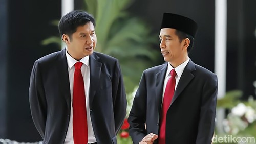 Presiden Jokowi dan Maruarar Sirait.