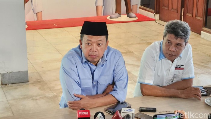 Sekretaris Tim Kampanye Nasional (TKN) Prabowo Gibran, Nusron Wahid. (Adrial Akbar/detikcom)