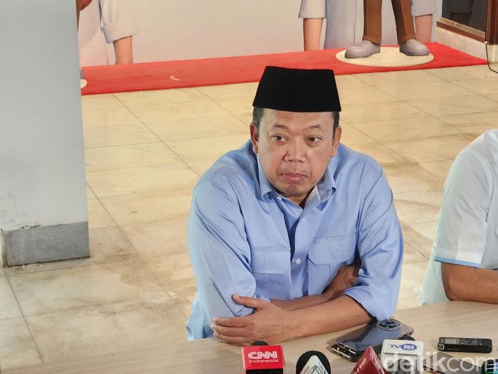 Sekretaris Tim Kampanye Nasional (TKN) Prabowo Gibran, Nusron Wahid. (Adrial Akbar/detikcom)