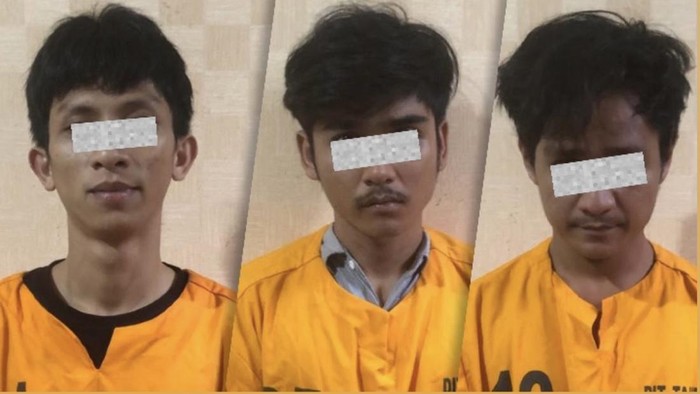 Tiga pria pembobol rumah warga yang hasilnya untuk beli sabu