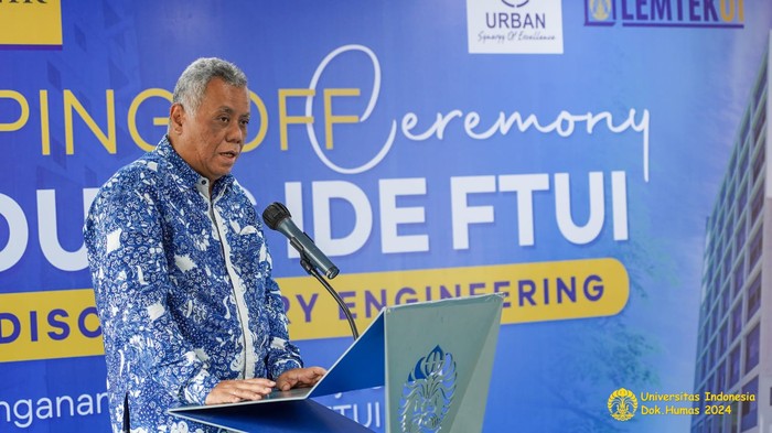 Topping Off Gedung IDE, Pusat Kolaborasi & Inovasi FTUI