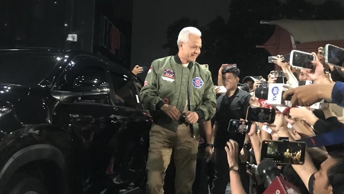 Ganjar Pranowo tiba di KPK untuk adu gagasan antikorupsi (Firda/detikcom)