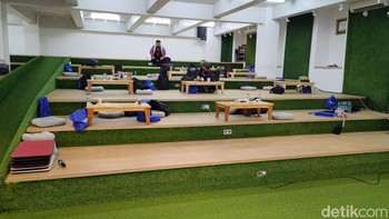 Nah kalau ini town hall yang biasa digunakan Agate untuk mengumumkan informasi penting perusahaan kepada karyawannya. Foto: (Panji Saputro/detikINET).