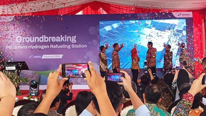 Groundbreaking SPBU Hidrogen Pertamina