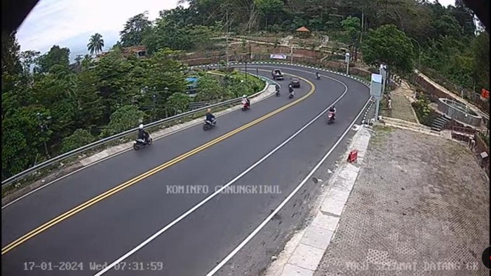 Jalan Jogja-Wonosari, pada Rabu (17/1/2024), pukul 07.32 WIB.