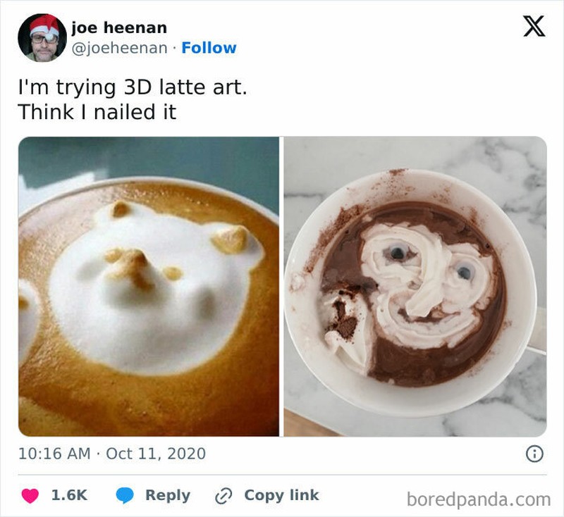 Kocak! Kumpulan Latte Art yang Gagal Total