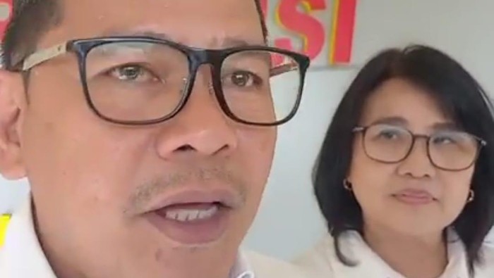 Koordinator Bidang Hukum TKD Prabowo-Gibran Sulut, Alfian Ratu melaporkan Wagub Sulut Steven Kandouw di Polda Sulut.
