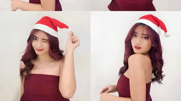 Foto Laurencia Monica yang disebut mirip Fuji.