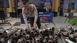 Polda Banten Musnahkan 1.230 Knalpot Brong