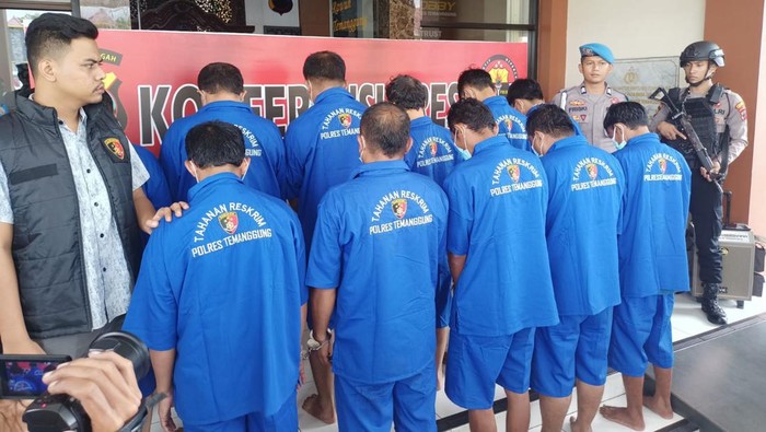 11 Pencopet asal Jakarta ditangkap usai konser di Temanggung, Kamis (18/1/2024).