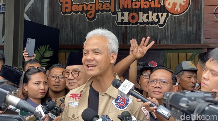 Capres nomor urut 3, Ganjar Pranowo (Devi/detikcom)