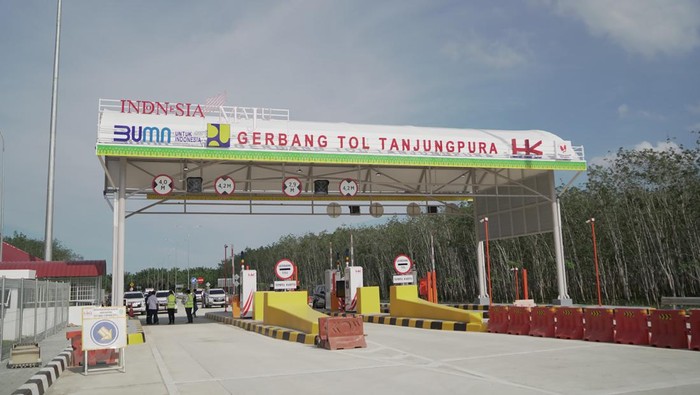 Gerbang Tol Tanjungpura. (dok Hutama Karya).