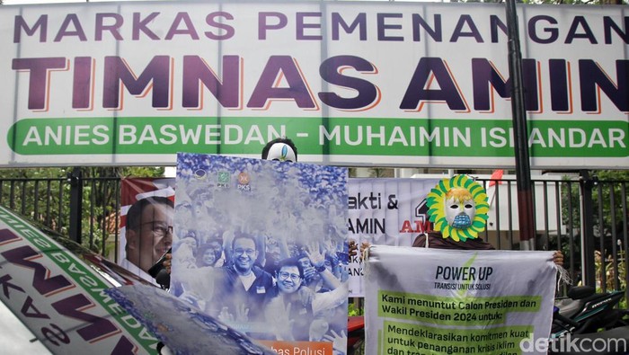 Kantor Pemenangan 3 Paslon Didatangi Aktivis Lingkungan