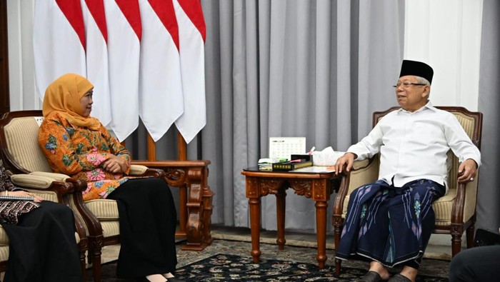 Khofifah menemui Maruf Amin (EP/SK-BPMI, Setwapres)