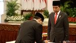 Jokowi Lantik Sembilan Anggota KPPU di Istana
