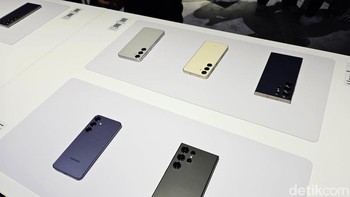 Galaxy S24, S24 Plus dan S24 Ultra sudah bisa dipesan mulai hari ini di Indonesia. Foto: Adi Fida Rahman/detikinet