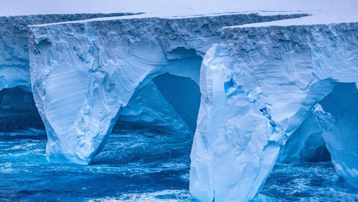The worlds largest iceberg, named A23a, is seen in Antarctica, January 14, 2024, in this picture obtained from social media.  Rob Suisted - http://naturespic.com/via REUTERS  THIS IMAGE HAS BEEN SUPPLIED BY A THIRD PARTY. MANDATORY CREDIT.