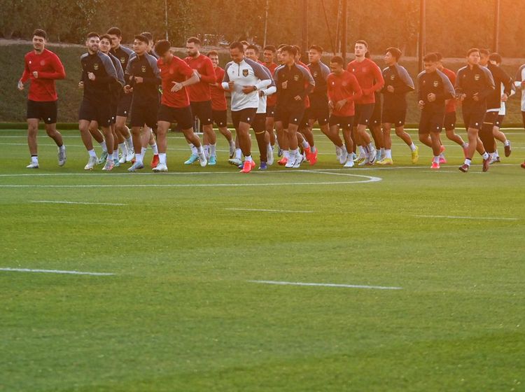 Intip Latihan Timnas Indonesia Jelang Laga Keras Lawan Vietnam
