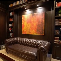 Ruangan ini dulunya berfungsi sebagai tempat Ashraf bekerja. Namun, BCL tetap mempertahankannya. Termasuk lukisan karya Ashraf yang menjadi vocal point di ruang kerja tersebut. (Foto: YouTube/Taulany TV)