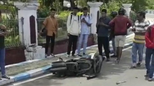 Kecelakaan maut dua motor di Jalan SK Lerik, Kota Kupang, NTT, Kamis (18/1/2024).