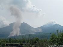 Aliran Lava di Lereng Gunung Lewotobi Laki-laki Makin Meluas