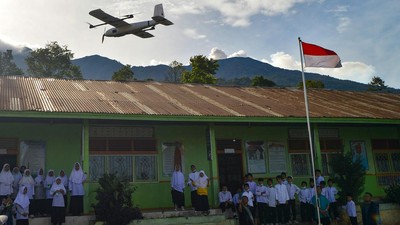 Drone VTOL Dikerahkan untuk Pantau Kawah Gunung Marapi