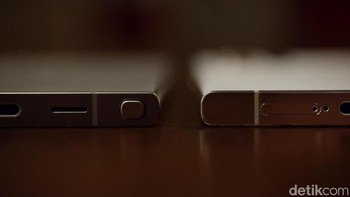 Perbandingan desain Galaxy S24 Ultra vs S23 Ultra. Foto: Adi Fida Rahman/detikINET