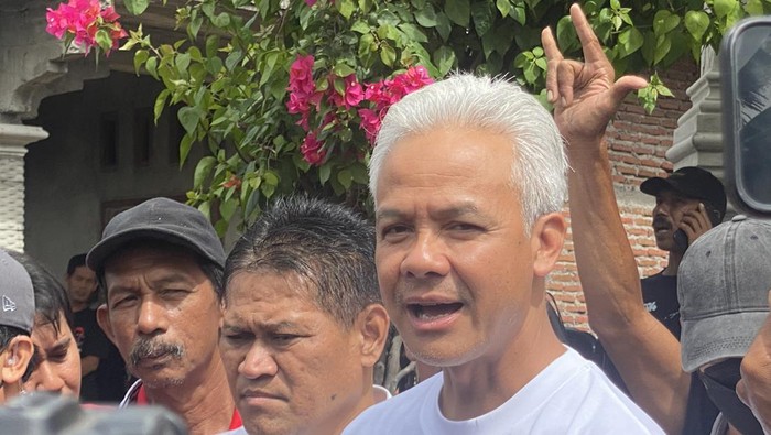 Ganjar Pranowo berkampanye di Magetan, Jawa Timur (Jatim), Jumat (19/1/2024).