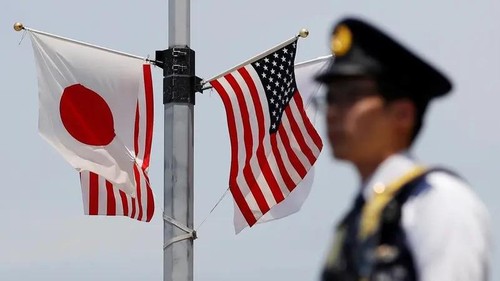 The flags of Japan and the US. (File photo: Reuters)