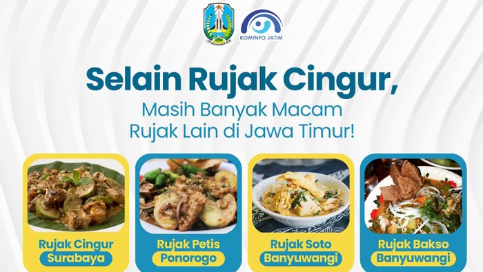 Jenis rujak di Jawa Timur.