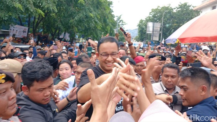 Kampanye Anies Baswedan di Batam. (Alamudin Hamapu/detikSumut)