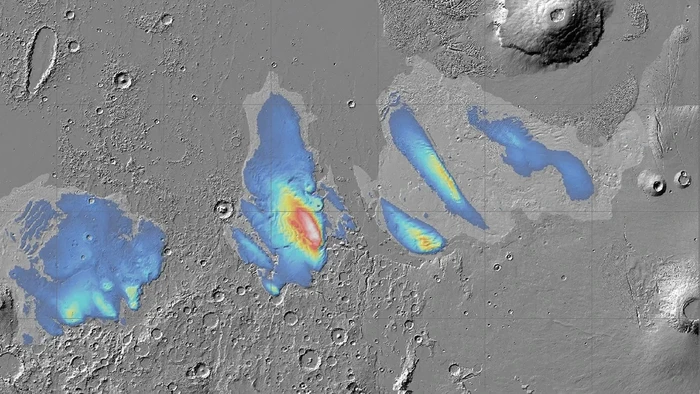 Lapisan es di Planet Mars