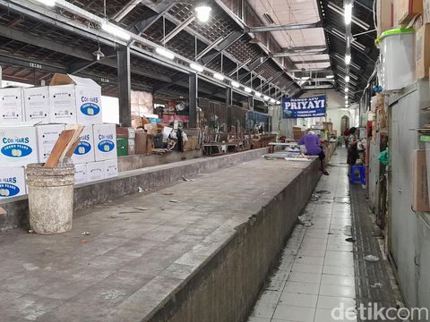 Pasar Gede Solo, Kamis (18/1/2024).