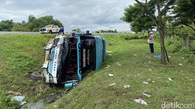 Penampakan Terkini Bus Rombongan SMAN 1 Sidoarjo Usai Kecelakaan di Tol Ngawi