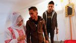 Potret Pernikahan Sederhana Warga Gaza di Pengungsian