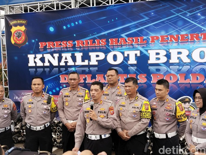 Rilis hasil penertiban knalpot brong di jajaran Ditlantas Polda Jabar
