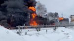 Depot Minyak Rusia Terbakar Usai Drone Ukraina Ditembak Jatuh