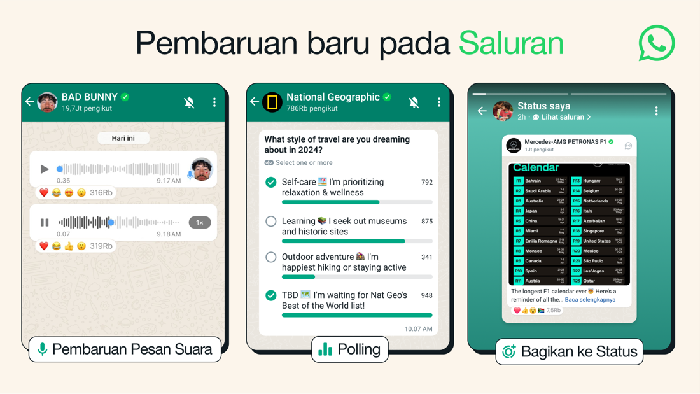 Fitur baru WhatsApp Channel