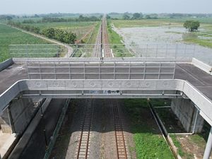 Pembangunan Flyover Krian-Kedinding Dikebut Demi Rel Ganda Mojokerto-Sepanjang