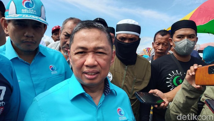 Ketum Partai Gelora Anis Matta di Karanganyar, Sabtu (20/1/2024)