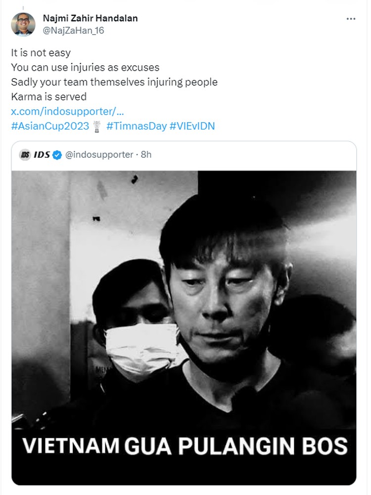 Meme Timnas Indonesia vs Vietnam Piala Asia 2023