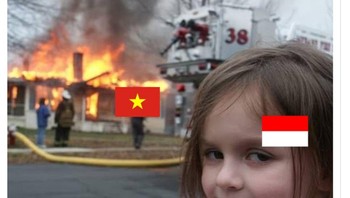 Timnas Indonesia meraih kemenangan penting atas Vietnam di Piala Asia 2023. Garuda menang tipis 1-0 dan menjaga asa lolos ke babak berikutnya. Foto: Dok. X
