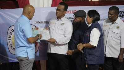 Momen Inkop TKBM Deklarasi Dukung Prabowo-Gibran